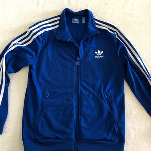 Adidas Blue Track Suit Zip Up